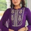 Purple Colour New Reyon beautiful suit