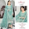 Sky Blue Colour Fox georgette Embroidered Suits