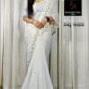 White Color Havy Fox Georgette Saree