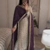 Wine Colour Readymade Desirable Fancy Faux Georgette