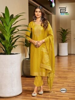 Yellow Colour Ready to Wear 3 piece set Suits