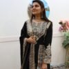 Black Colour Chinon Silk Party Top Pent & Dupatta