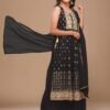Black Colour New Party Wear Readymade Collection Suit