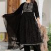 Black Colour New Reyon beautiful suit