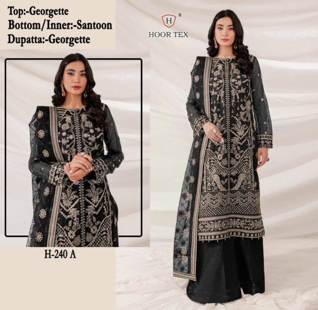 Black Colour SANTOON FOX GEORGETTE Suit