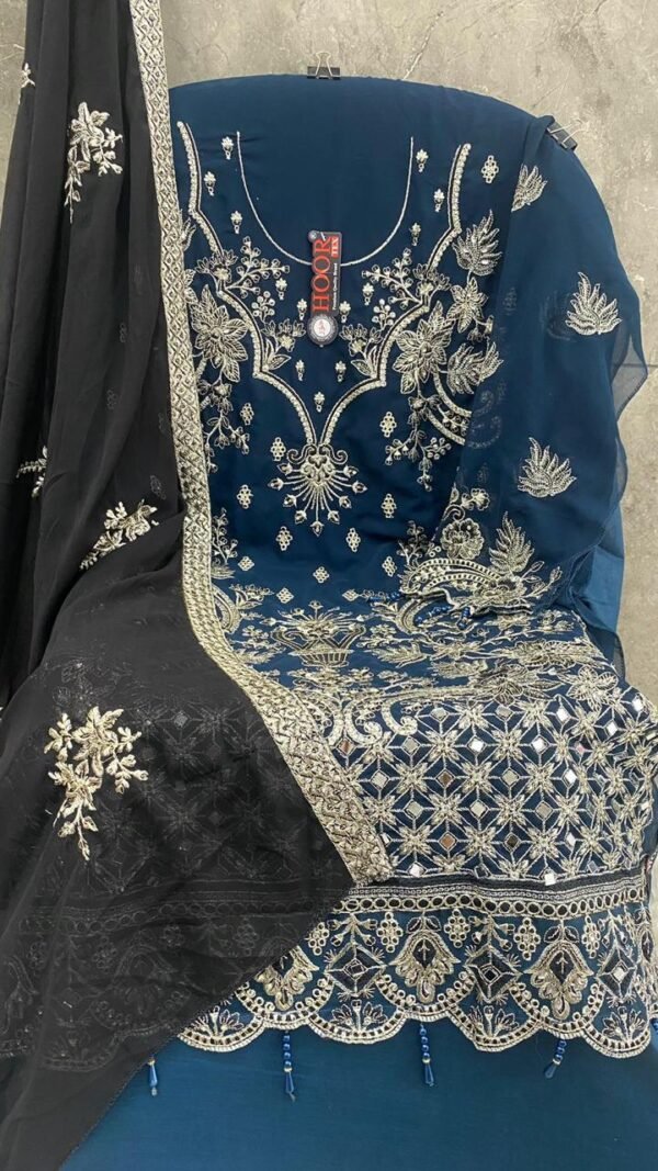 Blue Colour FOX GEORGETTE Suits