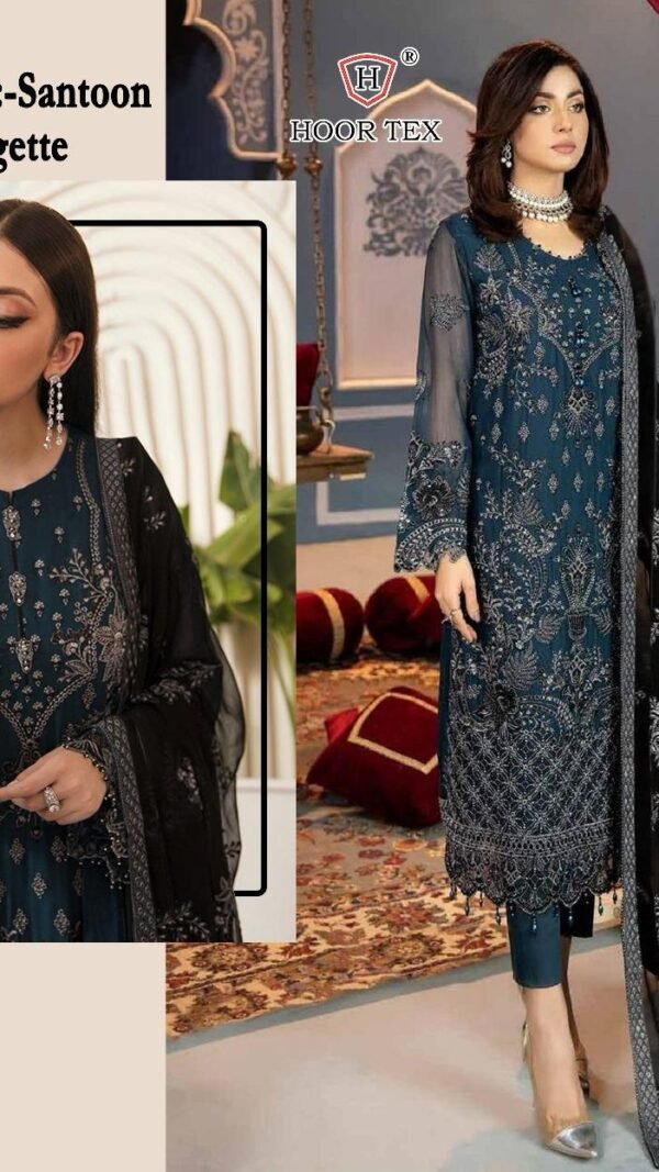 Blue Colour FOX GEORGETTE Suits