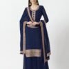 Blue Colour Heavy Georgett With Sequence Suits