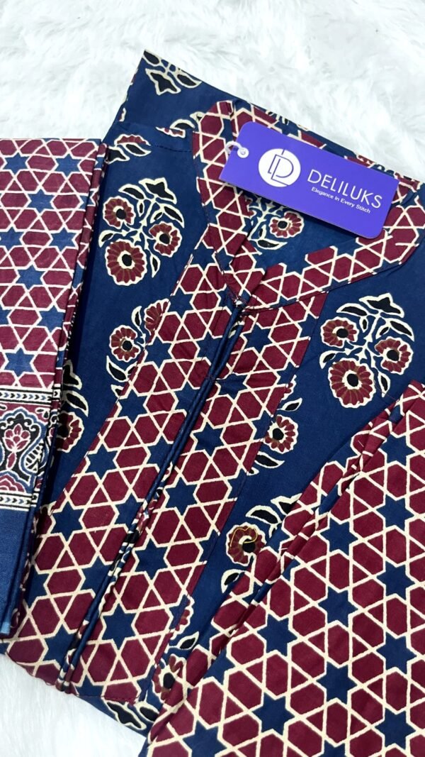 Blue Colour Heavy pure Cotton Kurtis