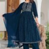 Blue Colour New Reyon beautiful suit