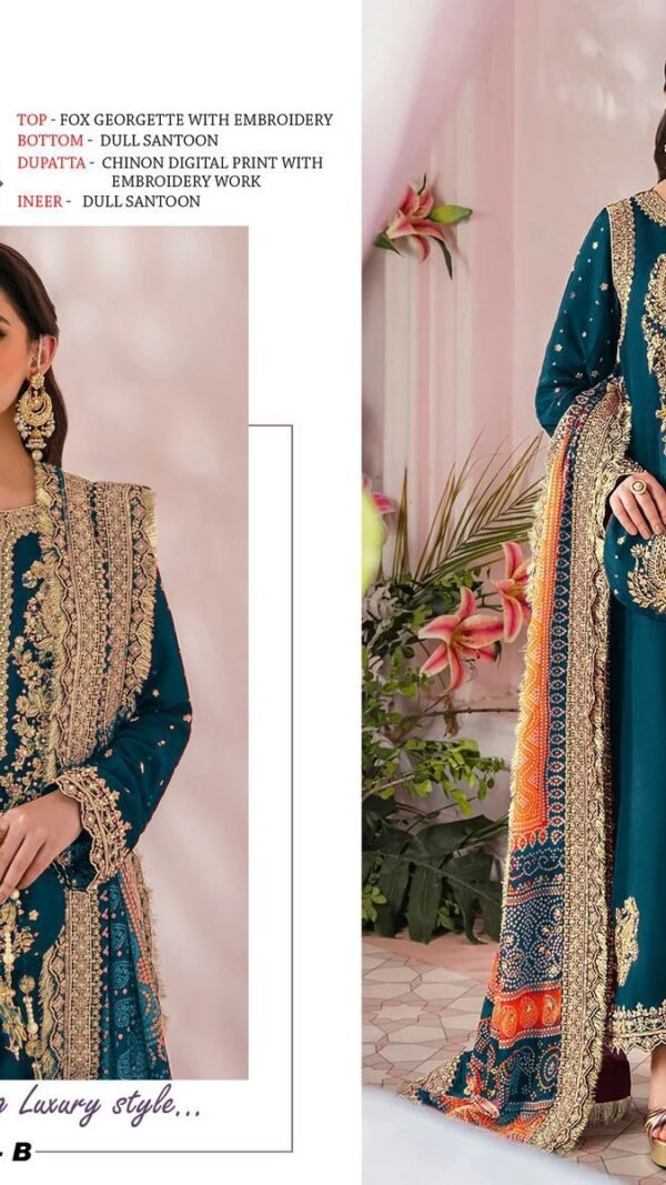 Blue Colour Pakistani Festive & Party Wear Collection Suit