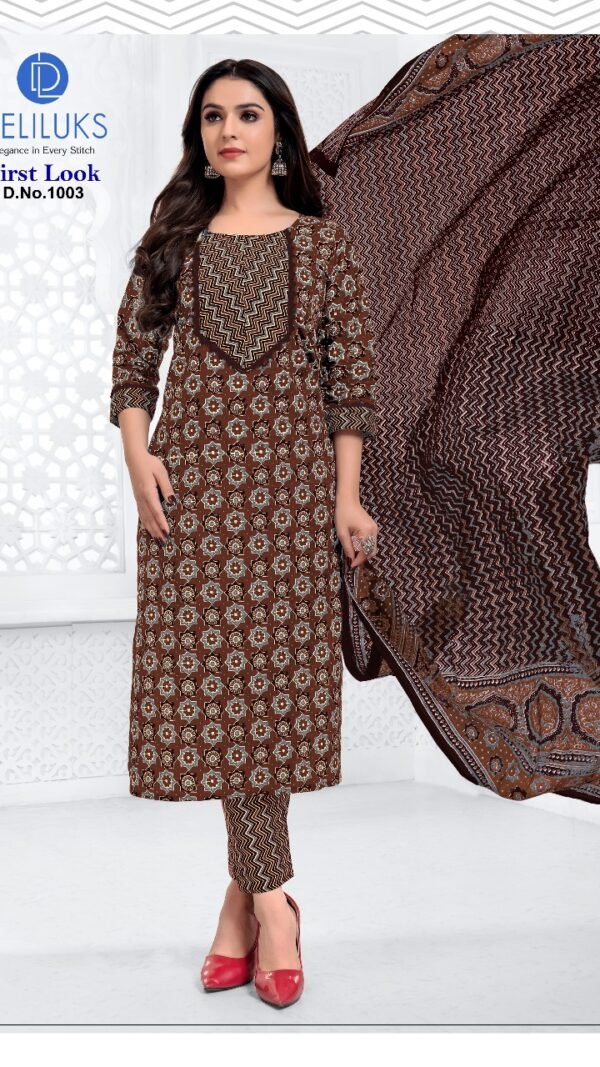 Brown Colour Heavy pure Cotton Kurtis