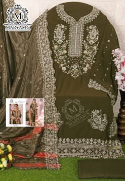 Brown Colour Pakistani Festive & Party Wear Collection Suit