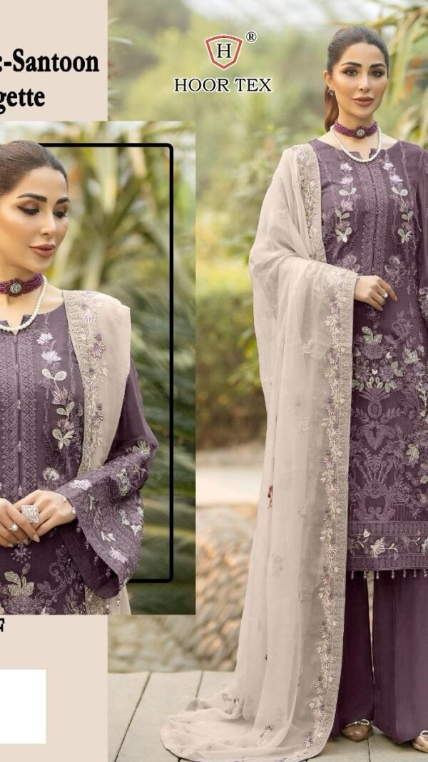 Brown Grey Colour FOX GEORGETTE Suits