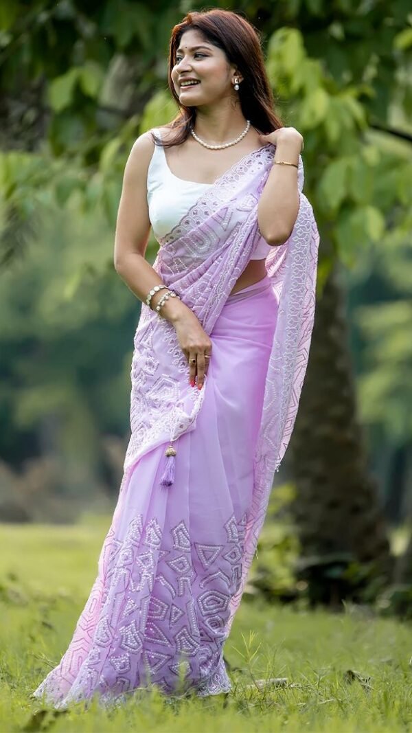 Falsai Colour Blooming geogert Saree