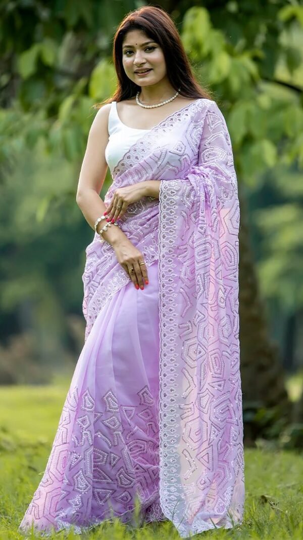 Falsai Colour Blooming geogert Saree