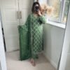 Green Colour FAUX GEORGETTE SEQUENCE EMBROIDERED WORK