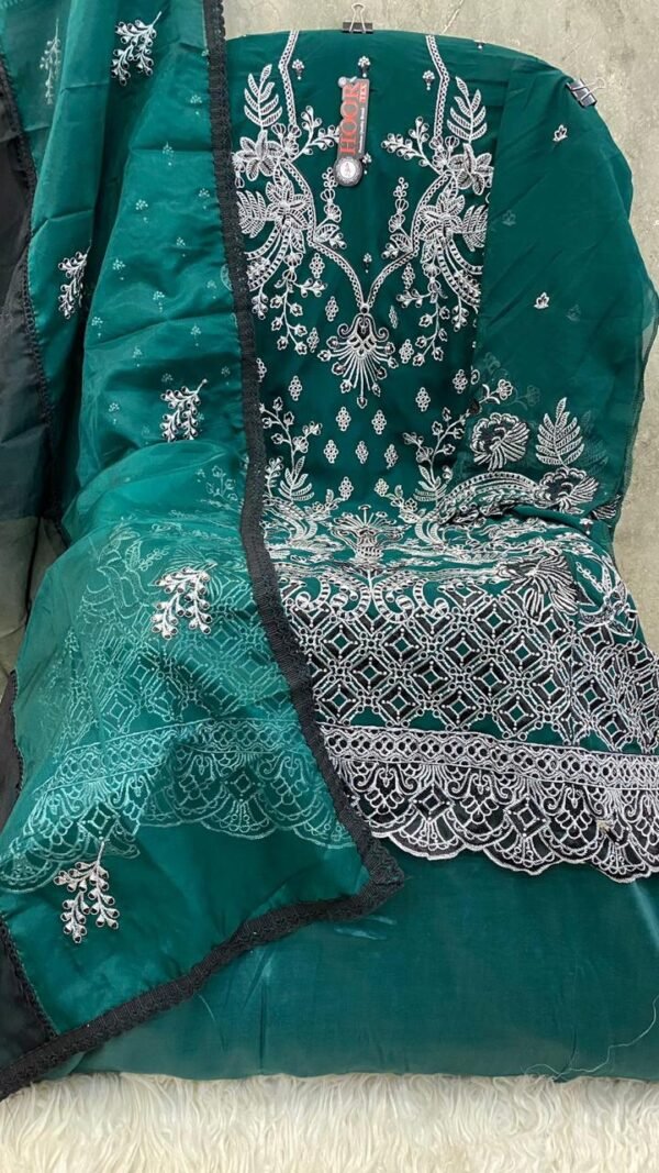 Green Colour FOX GEORGETTE Suits