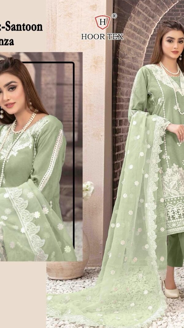 Green Colour FOX GEORGETTE Suits
