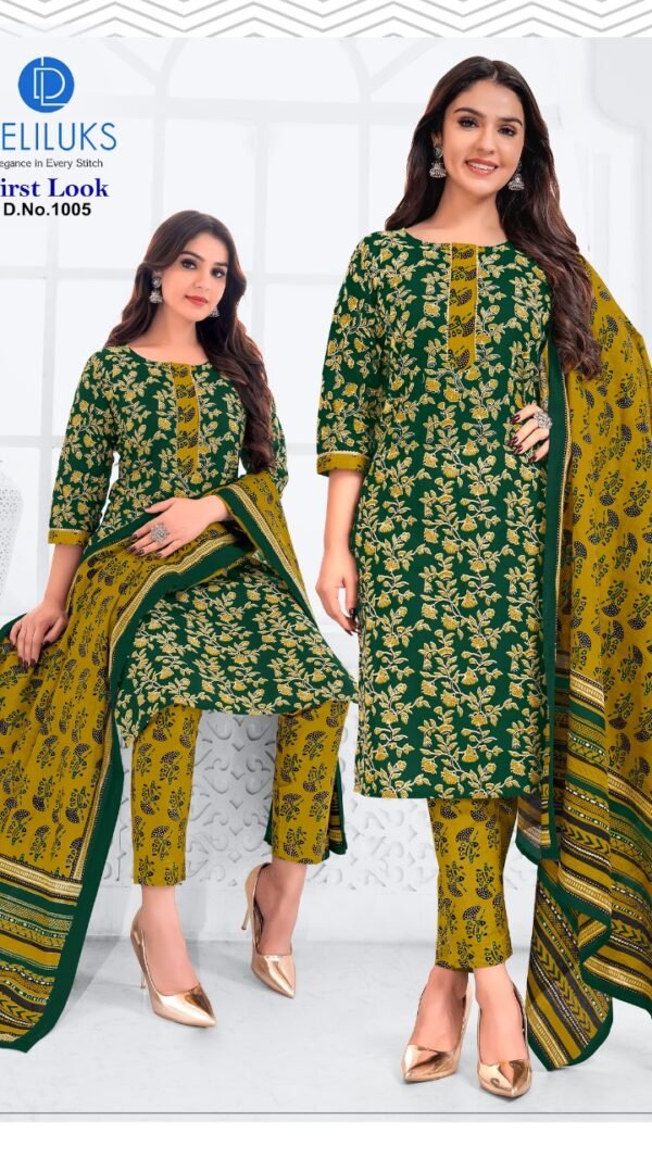 Green Colour Heavy pure Cotton Kurtis