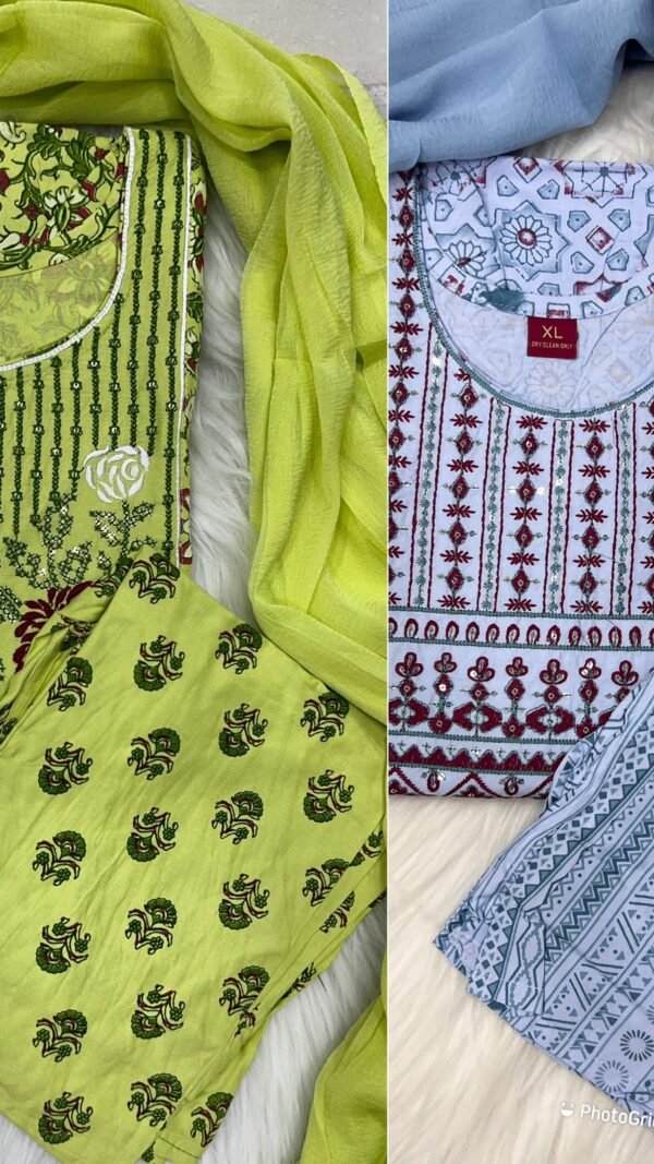 Green Colour Ready to Wear Dresses