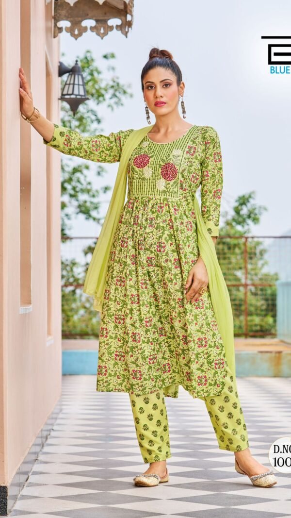 Green Colour Ready to Wear Dresses