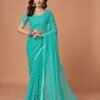 Green Colour SOFT NET SAREE