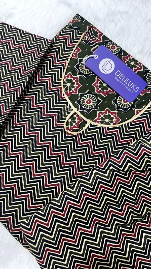 Green Grey Colour Heavy pure Cotton Kurtis