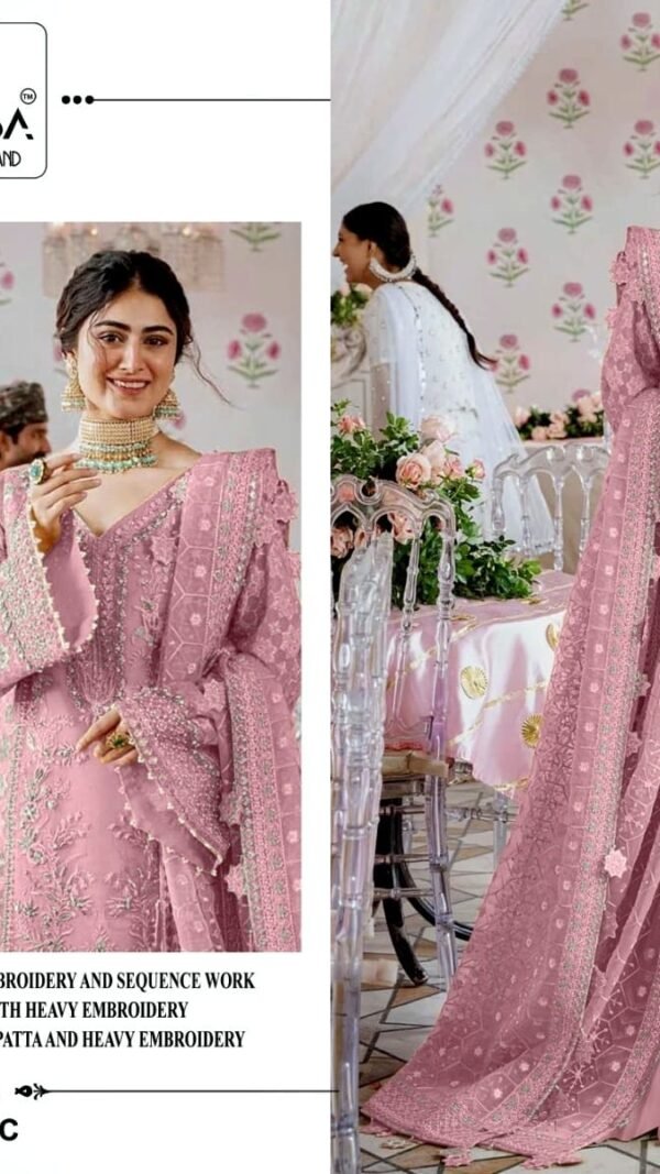 Light Brown Colour Heavy Pure Fox Georgette Suits