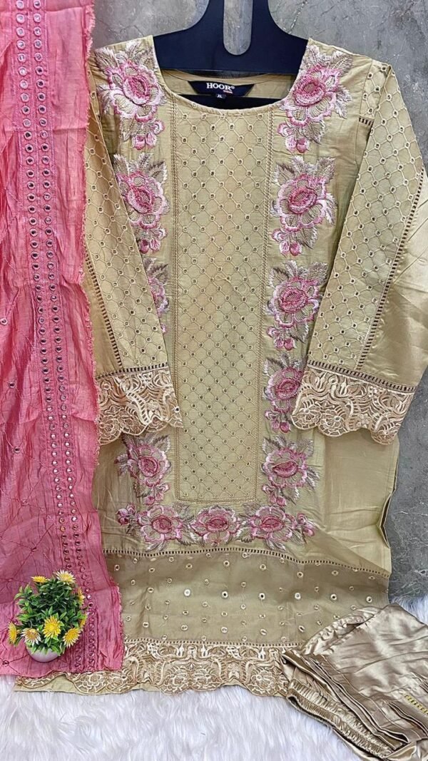 Light Brown Colour Hevy cotton pakistani Suits