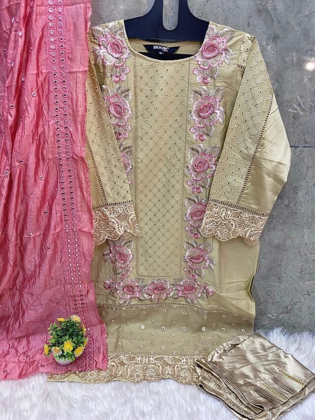 Light Brown Colour Hevy cotton pakistani Suits