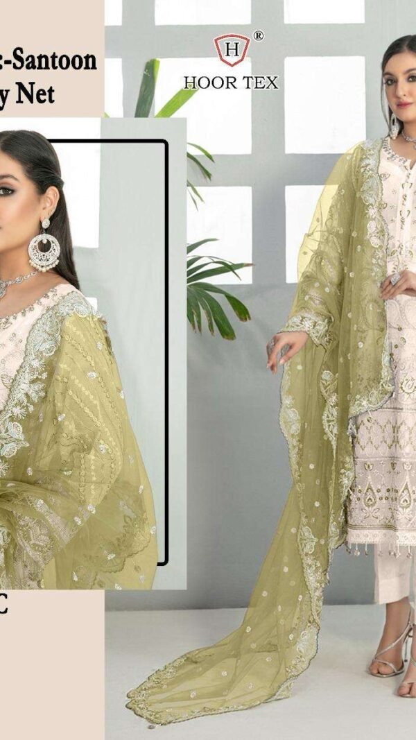 Light Green Colour Fox Georgette Suits