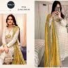 Light Yellow Colour HEAVY FOX GEORGETTE EMBROIDERED Suits