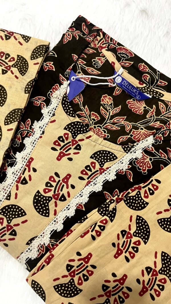 Light Yellow Colour Heavy pure Cotton Kurtis