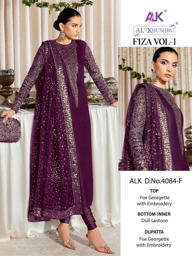 Maroon Colour Georgette With Heavy Embroidered Suits