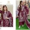 Maroon Colour Georgette very heavy embroidered Suits