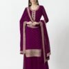 Maroon Colour Heavy Georgett With Sequence Suits