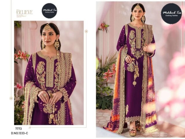 Maroon Colour Jorjet With Havy Embroidery Work Suits
