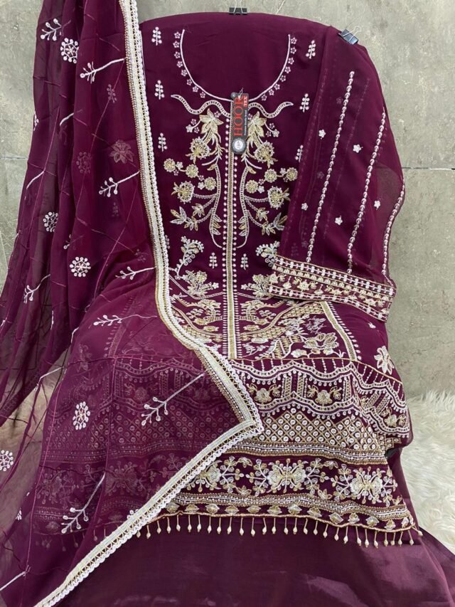 Maroon Colour SANTOON FOX GEORGETTE Suit