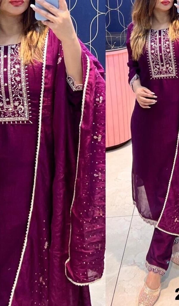 Maroon Colour Viscose Rayon Kurtis