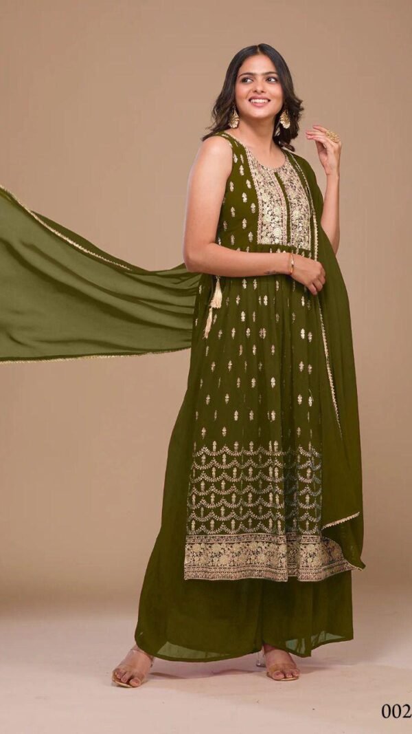 Mehdhi Colour New Party Wear Readymade Collection Suit