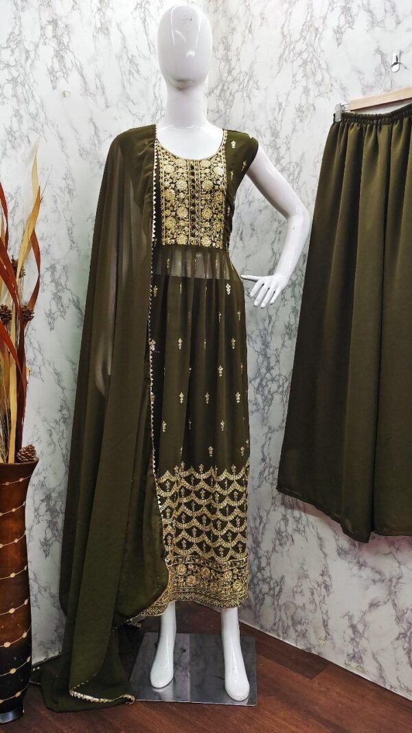 Mehdhi Colour New Party Wear Readymade Collection Suit