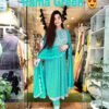 Rama Green Colour Rayon Fabric bandhani Kurtis