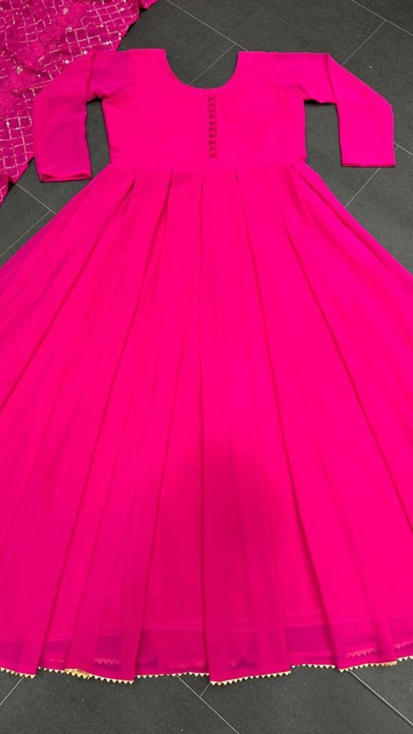 Red Colour Gorgette Embroidery with Sequnce Dresses
