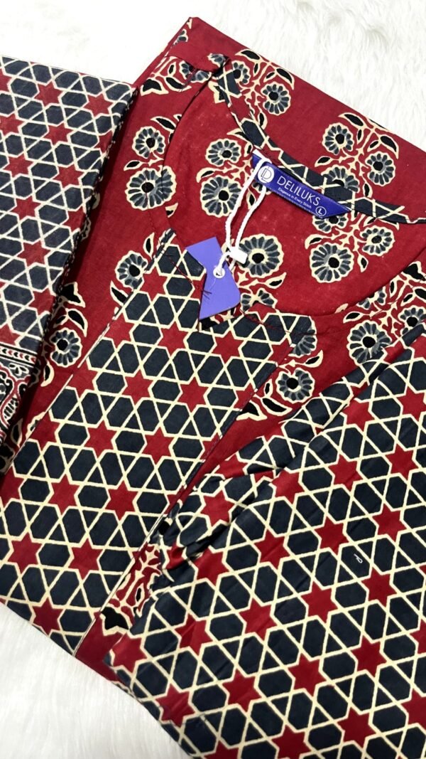 Red Colour Heavy pure Cotton Kurtis