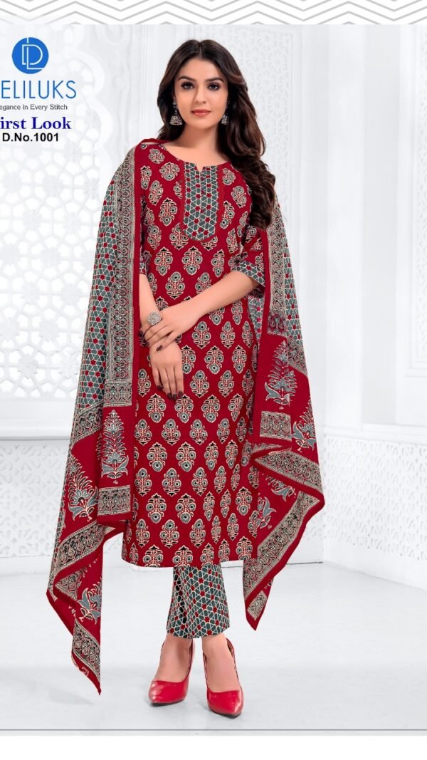 Red Colour Heavy pure Cotton Kurtis