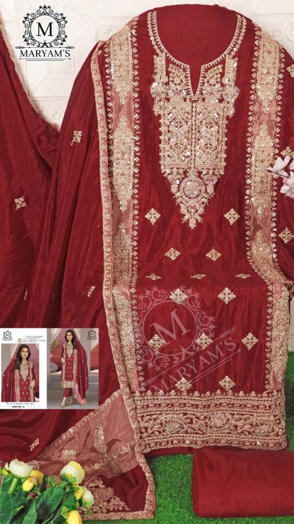 Red Colour Pakistani Festive & Party Wear Collection Suit