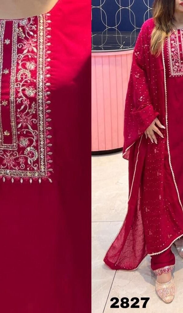 Red Colour Viscose Rayon Kurtis