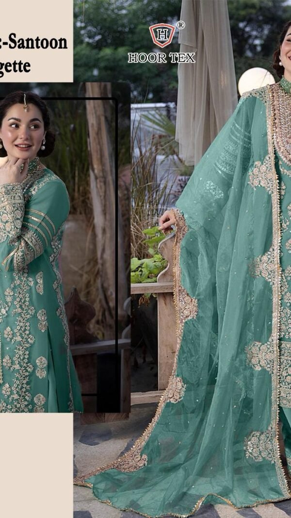 Sky Blue Colour FOX GEORGETTE Suits