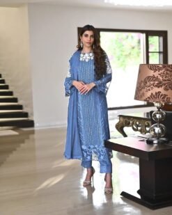 Sky Blue Colour GEORGETTE WITH SEQUENCE EMBROIDERY WORK Suit